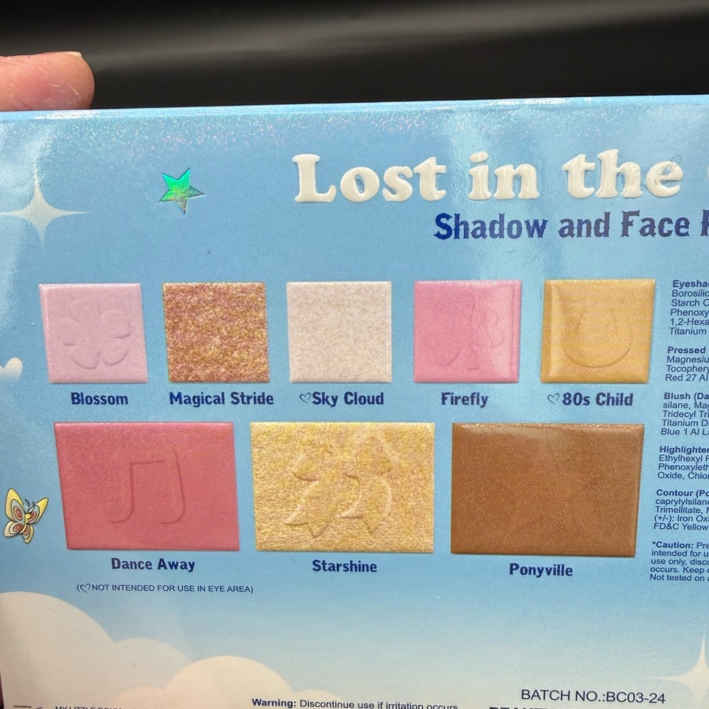 My Little Pony Lost in the Clouds Eye Shadow & Face Palette Beauty Creations NEW - Picture 6 of 6